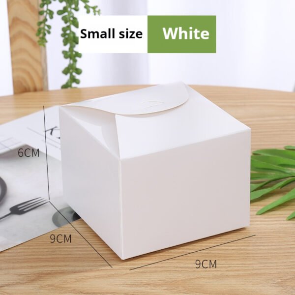 Square Kraft Paper Cake Box – Gift Packaging for Cookies, Egg Yolk Pastries, and Sweets