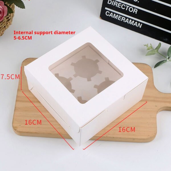 2/4/6/12 Hole Muffin Cake Boxes – Windowed Paper Cupcake Packaging from Manufacturer
