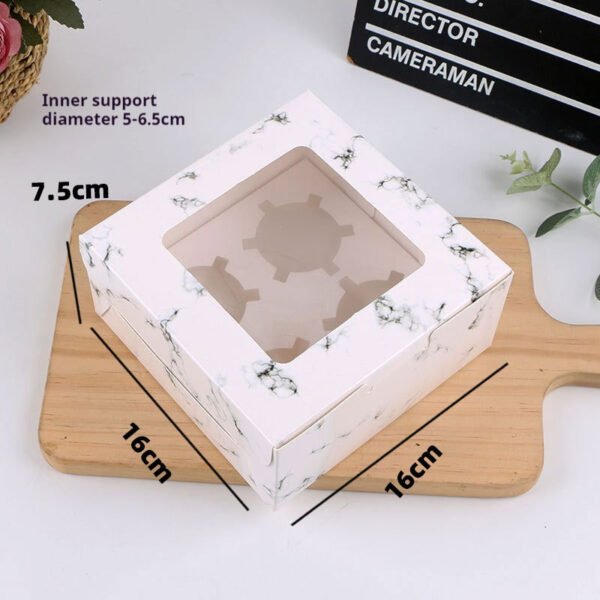 2/4/6/12 Hole Muffin Cake Boxes – Windowed Paper Cupcake Packaging from Manufacturer