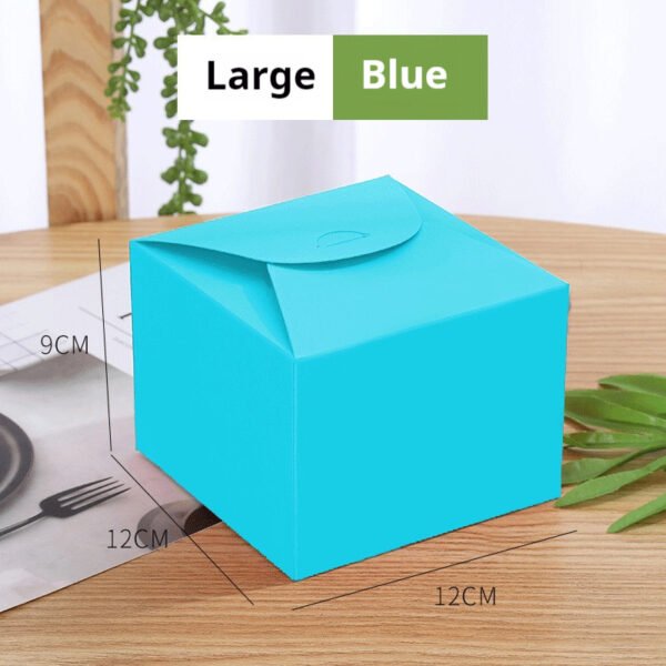 Square Kraft Paper Cake Box – Gift Packaging for Cookies, Egg Yolk Pastries, and Sweets
