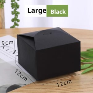 Square Kraft Paper Cake Box – Gift Packaging for Cookies, Egg Yolk Pastries, and Sweets