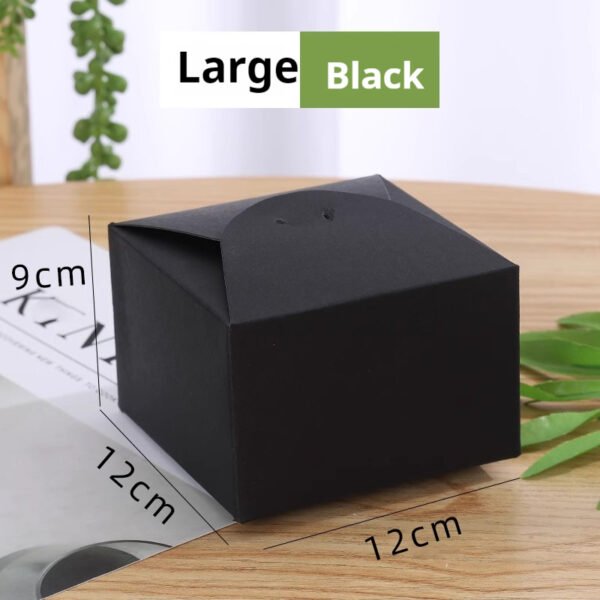 Square Kraft Paper Cake Box – Gift Packaging for Cookies, Egg Yolk Pastries, and Sweets