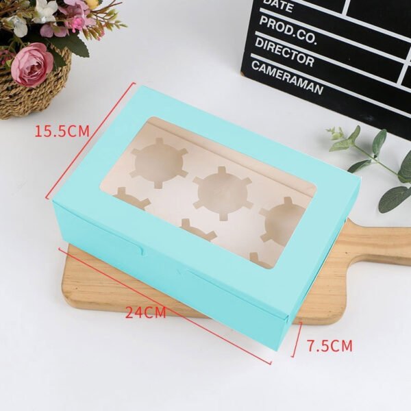 2/4/6/12 Hole Muffin Cake Boxes – Windowed Paper Cupcake Packaging from Manufacturer