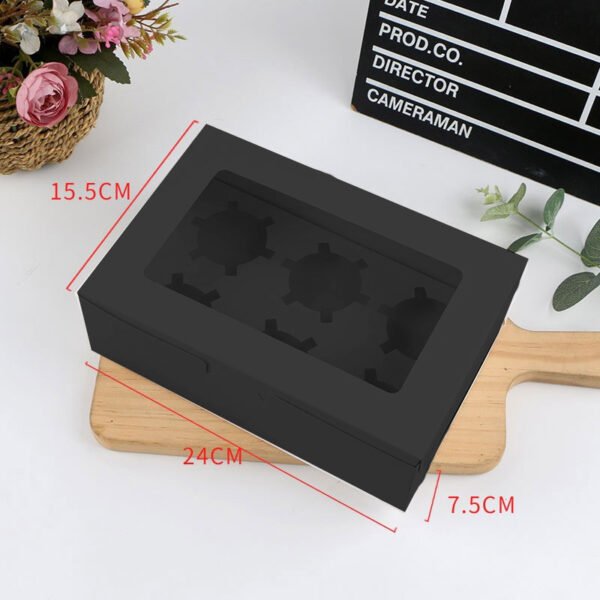 2/4/6/12 Hole Muffin Cake Boxes – Windowed Paper Cupcake Packaging from Manufacturer
