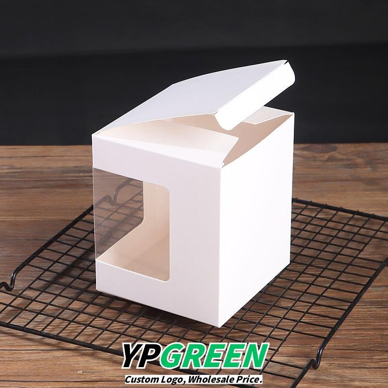 Windowed Dessert Box for Cupcake & Tart – Bakery Takeout Packaging Factory