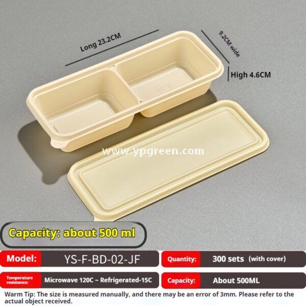 Compostable Cornstarch Meal Box – 3/4/5/6 Compartments Disposable Lunch Containers