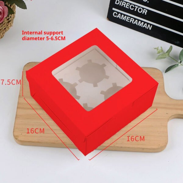 2/4/6/12 Hole Muffin Cake Boxes – Windowed Paper Cupcake Packaging from Manufacturer