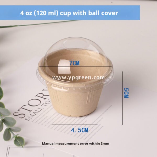 Compostable Pulp Sauce Cup – Disposable Salad & Condiment Container for Takeout