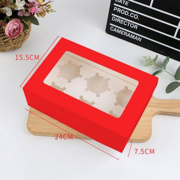 2/4/6/12 Hole Muffin Cake Boxes – Windowed Paper Cupcake Packaging from Manufacturer