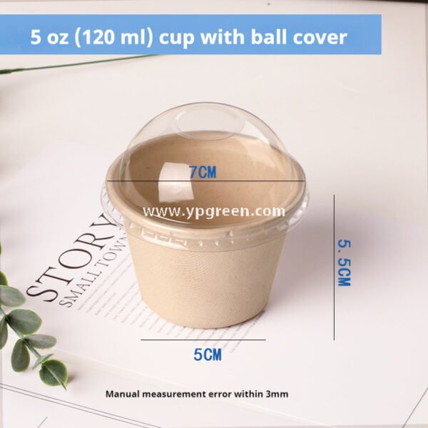 Compostable Pulp Sauce Cup – Disposable Salad & Condiment Container for Takeout
