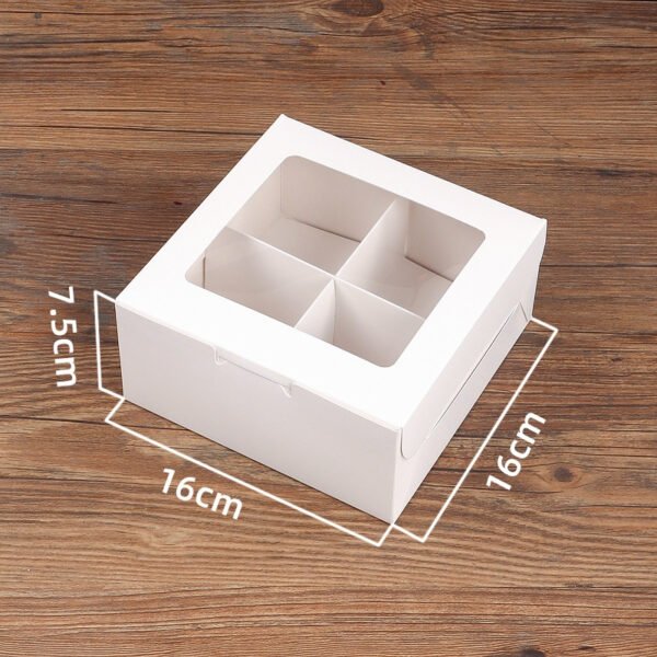 2/4/6/12 Hole Muffin Cake Boxes – Windowed Paper Cupcake Packaging from Manufacturer