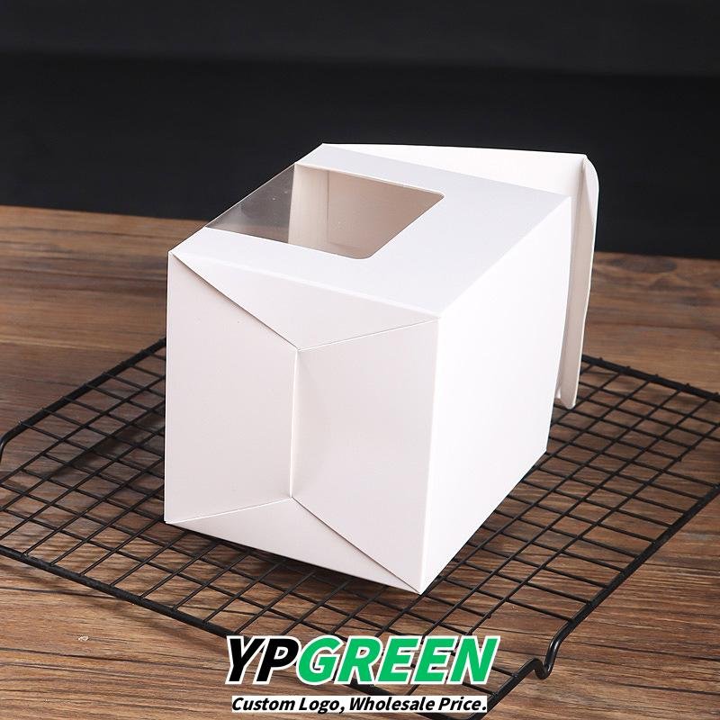 Windowed Dessert Box for Cupcake & Tart – Bakery Takeout Packaging Factory