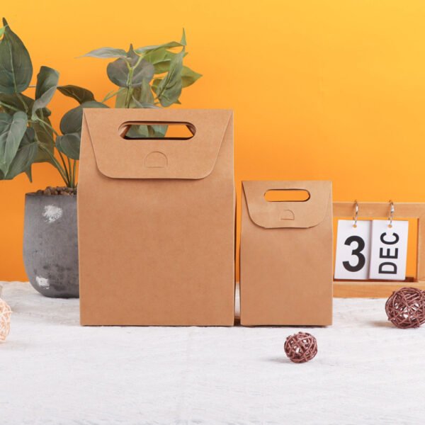 Bakery Paper Gift Box with Handle – Cookie & Nougat Packaging for Takeaway