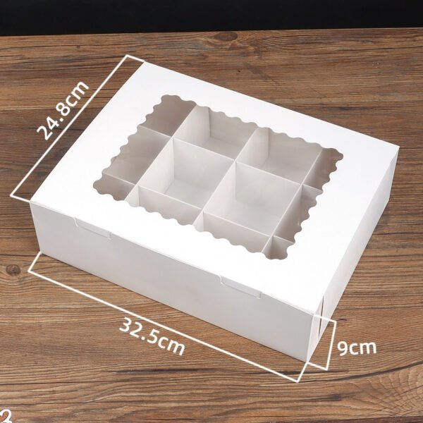 2/4/6/12 Hole Muffin Cake Boxes – Windowed Paper Cupcake Packaging from Manufacturer