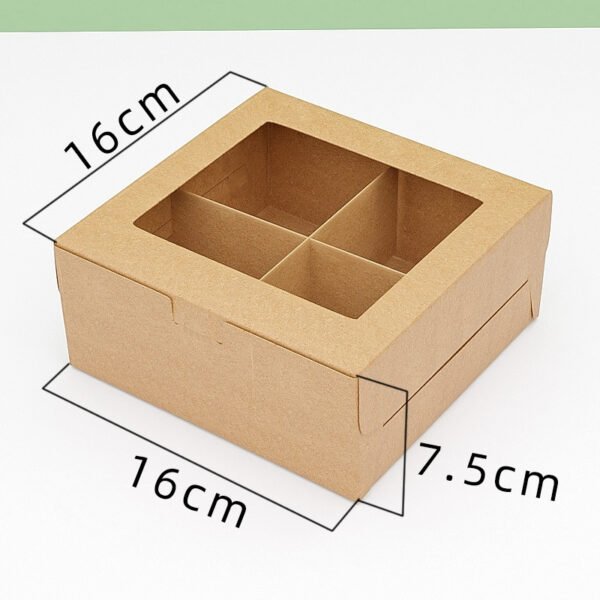 2/4/6/12 Hole Muffin Cake Boxes – Windowed Paper Cupcake Packaging from Manufacturer