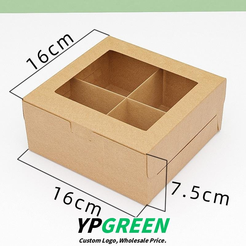 2/4/6/12 Hole Muffin Cake Boxes – Windowed Paper Cupcake Packaging from Manufacturer