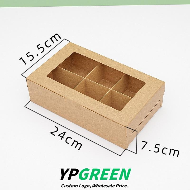 2/4/6/12 Hole Muffin Cake Boxes – Windowed Paper Cupcake Packaging from Manufacturer