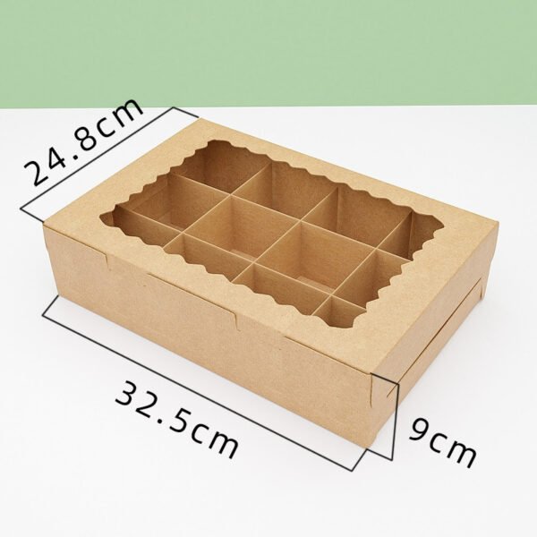 2/4/6/12 Hole Muffin Cake Boxes – Windowed Paper Cupcake Packaging from Manufacturer