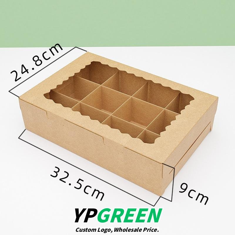 2/4/6/12 Hole Muffin Cake Boxes – Windowed Paper Cupcake Packaging from Manufacturer
