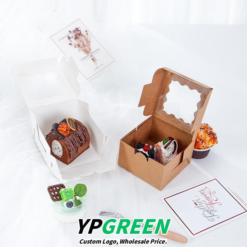 2/4/6/12 Hole Muffin Cake Boxes – Windowed Paper Cupcake Packaging from Manufacturer
