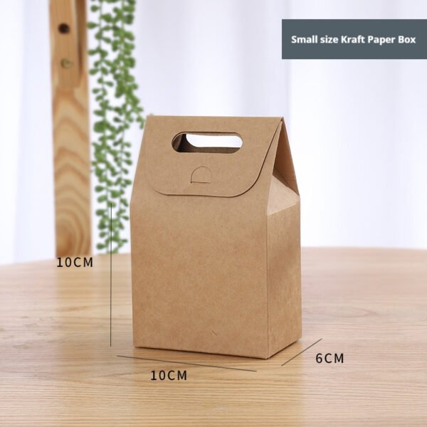 Bakery Paper Gift Box with Handle – Cookie & Nougat Packaging for Takeaway