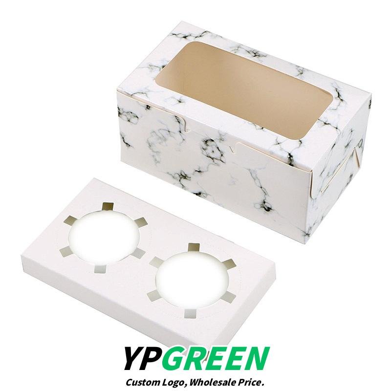 2/4/6/12 Hole Muffin Cake Boxes – Windowed Paper Cupcake Packaging from Manufacturer