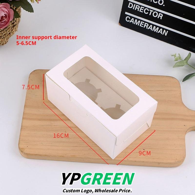 2/4/6/12 Hole Muffin Cake Boxes – Windowed Paper Cupcake Packaging from Manufacturer