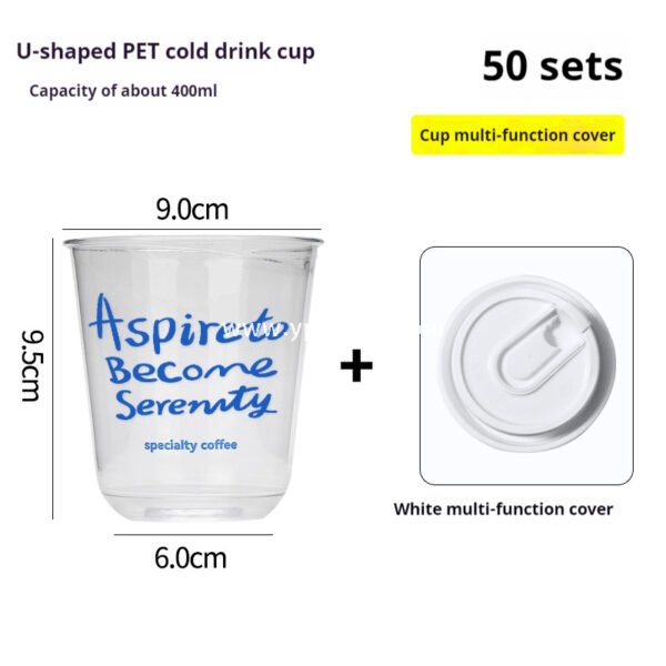 U-Shaped Clear PET Cups with Lids – Iced Coffee & Smoothie To-Go