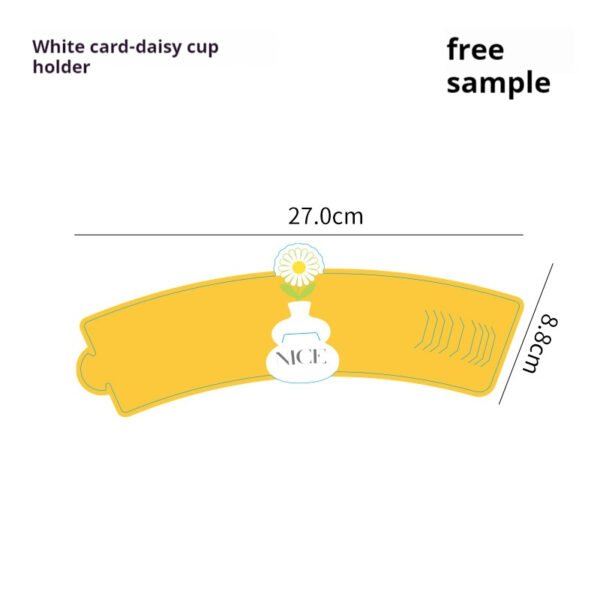12oz / 14oz Floral Coffee Cup with Sleeve – Tulip, Sunflower & Daisy Designs