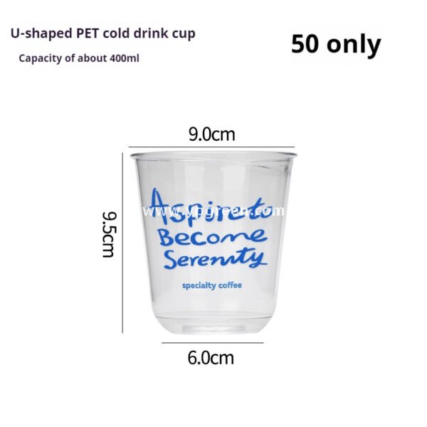 U-Shaped Clear PET Cups with Lids – Iced Coffee & Smoothie To-Go