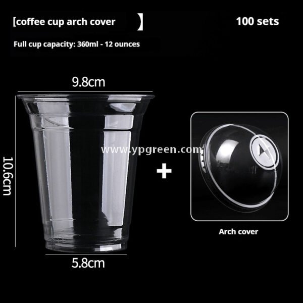 Disposable Clear Plastic Cups with Lids – Iced Coffee & Milk Tea To-Go
