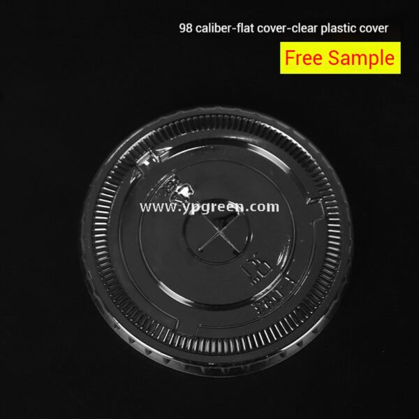 18oz 500ml PET Clear Cold Drink Cup with Custom White Paper Sleeve – 9.8x7.5x9.9cm
