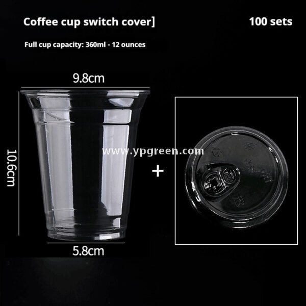 Disposable Clear Plastic Cups with Lids – Iced Coffee & Milk Tea To-Go