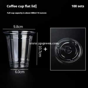 Disposable Clear Plastic Cups with Lids – Iced Coffee & Milk Tea To-Go
