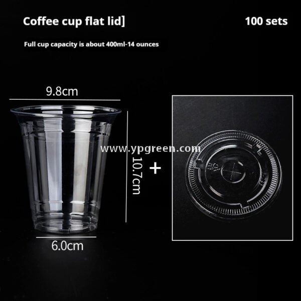 Disposable Clear Plastic Cups with Lids – Iced Coffee & Milk Tea To-Go