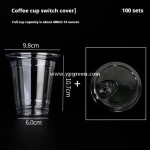 Disposable Clear Plastic Cups with Lids – Iced Coffee & Milk Tea To-Go
