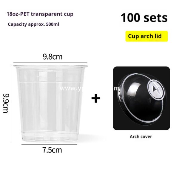 Disposable Clear Plastic Cups with Lids – Iced Coffee & Milk Tea To-Go