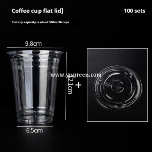 Disposable Clear Plastic Cups with Lids – Iced Coffee & Milk Tea To-Go