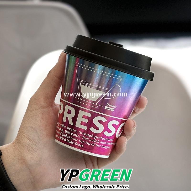 9x5.5x9.3cm Food-Safe Gradient PP Cup – 300ml Inner Film Lined Injection Drink Cup