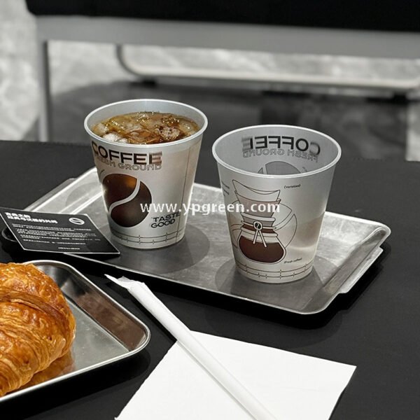 90x55x93cm Silver-Lined Hollow Design Coffee Cup – 300ml Frosted Texture Matte Cup