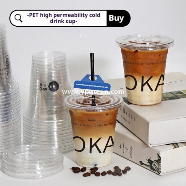 Disposable Clear Plastic Cups with Lids – Iced Coffee & Milk Tea To-Go