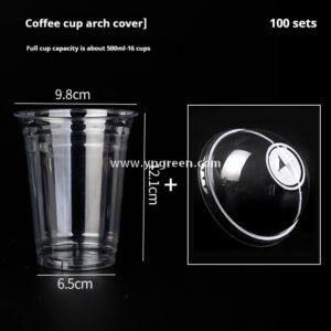 Disposable Clear Plastic Cups with Lids – Iced Coffee & Milk Tea To-Go