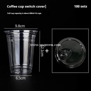 Disposable Clear Plastic Cups with Lids – Iced Coffee & Milk Tea To-Go