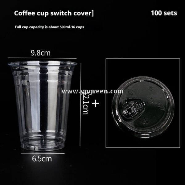 Disposable Clear Plastic Cups with Lids – Iced Coffee & Milk Tea To-Go