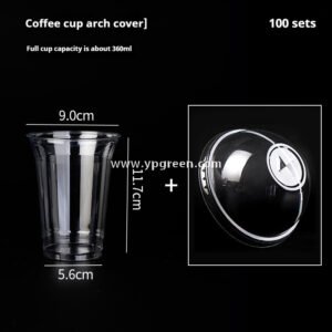 Disposable Clear Plastic Cups with Lids – Iced Coffee & Milk Tea To-Go