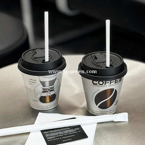 90x55x93cm Silver-Lined Hollow Design Coffee Cup – 300ml Frosted Texture Matte Cup