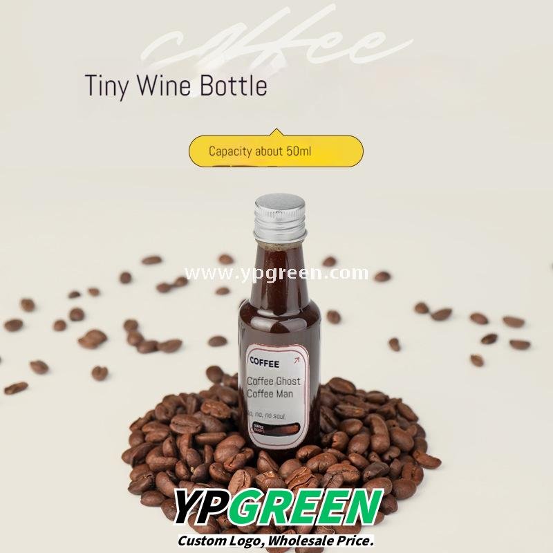 400ml PET Cold Drink Cups with Mini Liquor Bottle Lids 9.8x6x10.7 cm – 14oz Disposable Coffee Cups