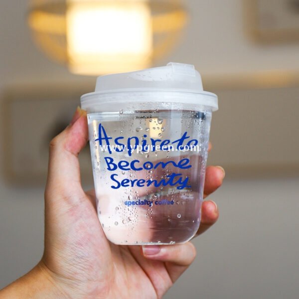 U-Shaped Clear PET Cups with Lids – Iced Coffee & Smoothie To-Go
