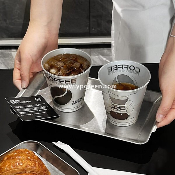 90x55x93cm Silver-Lined Hollow Design Coffee Cup – 300ml Frosted Texture Matte Cup