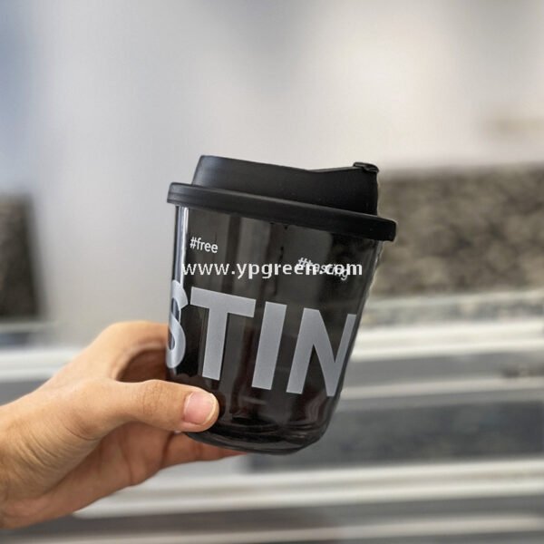 Black Frosted Plastic Cold Drink Cups – Injection Molded Beverage Cups